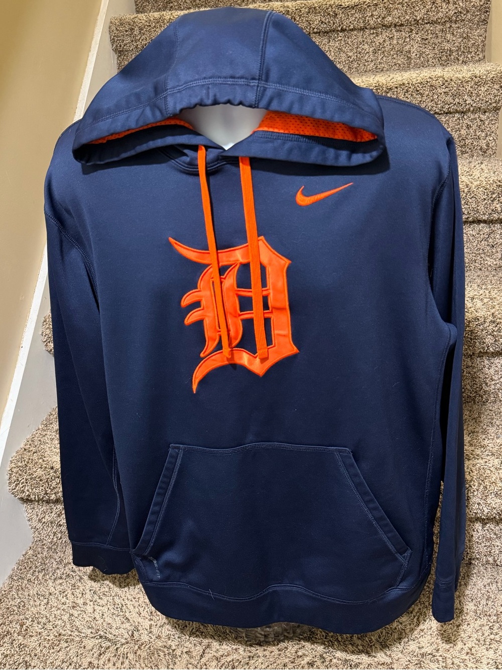 Nike MLB therma-fit *Detroit Tigers* athletic pullover hoodie sweatshirt - XL